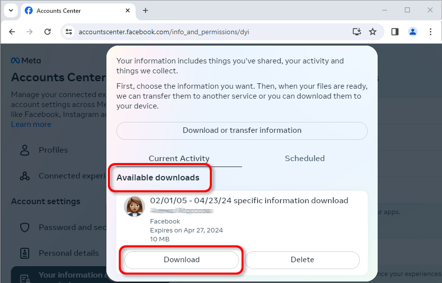 Scarica il file .zip sul tuo computer